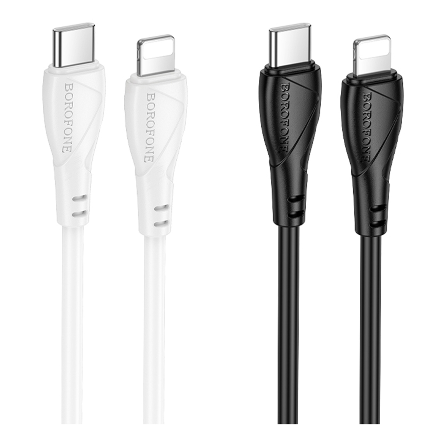 Кабель USB Borofone BX121 Type-C to Lightning PD27W Білий - Зображення 2