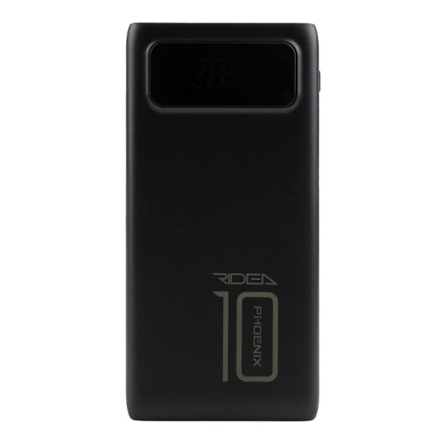 Універсальна Мобільна Батарея Power Bank Ridea RP-D10L Phoenix10 10W digital display + lamp 10000 mAh Чорний