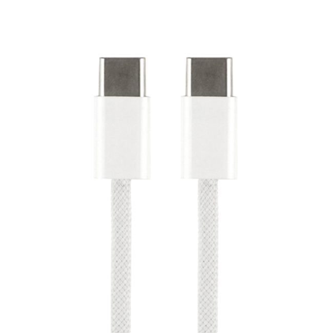 USB For IP Type-C to Type-C New Design Nylon 60W 1:1 Бiлий