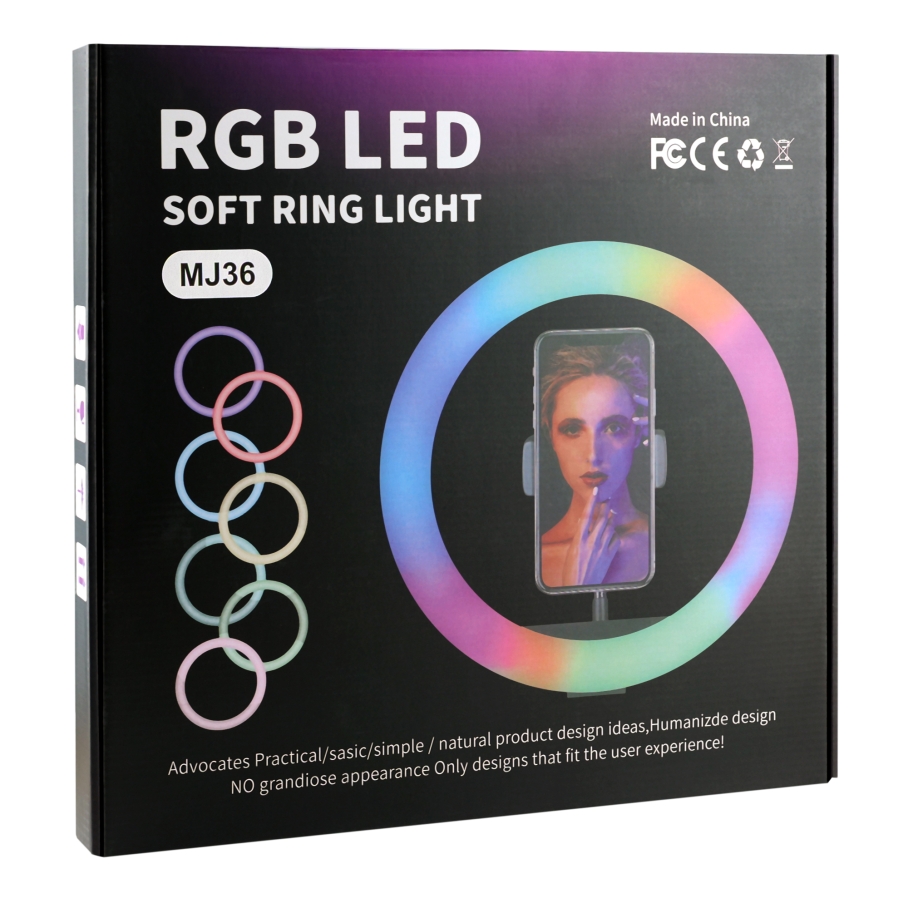 Лампа RGB MJ36 36cm Original Чорний - Зображення 2
