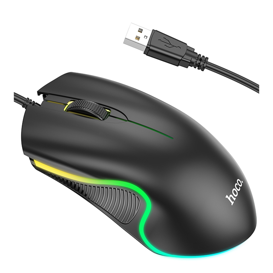 USB Миша Hoco GM19 Чорний