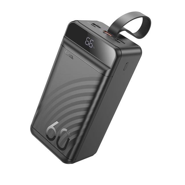 Універсальна Мобільна Батарея Power Bank Hoco J123C Element 22.5W+PD20W with digital display 60000 mAh Чорний